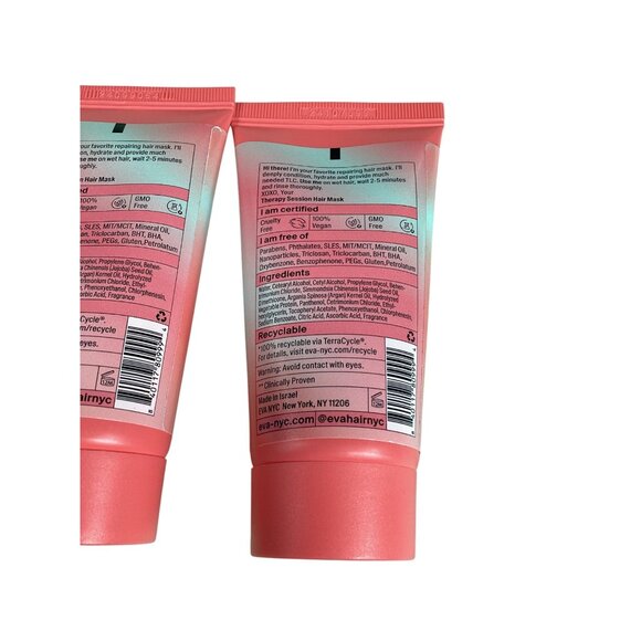 Eva NYC Therapy Session Hair Mask Set Of 5 2 Fl Oz Each Vegan Argan Oil New - Picture 3 of 4